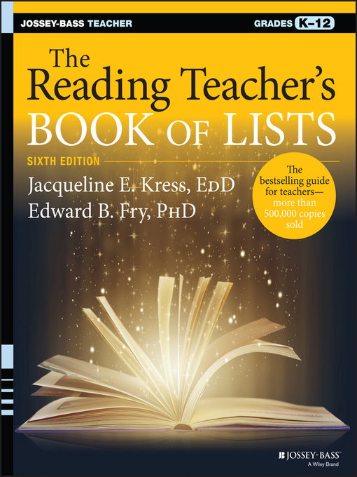 Title details for The Reading Teacher's Book of Lists by Jacqueline E. Kress - Available